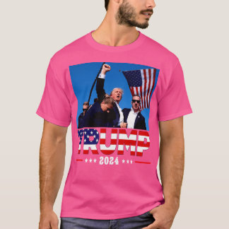 Trump Shot Trump Shot Trump Shot Trump 2024 Presid T Shirt