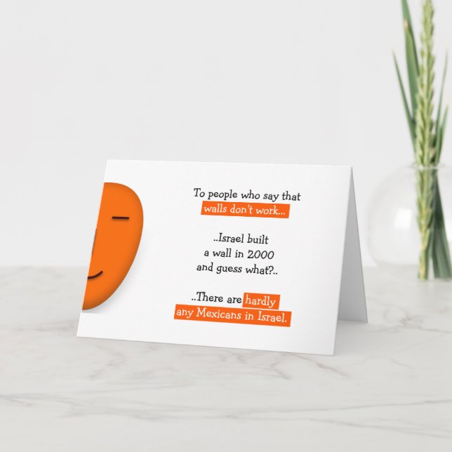 Trump Shutdown (Strimmexikanerna och Israel Humor) Kort (Framsida)