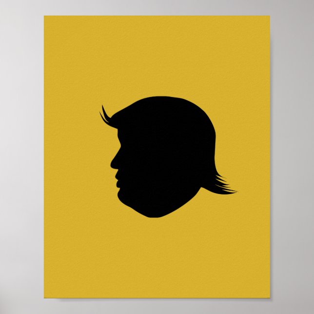 TRUMP SILHOUETTE POSTER (Framsidan)