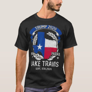 Trump Sjö Travis 2020 Boat Parad T Shirt