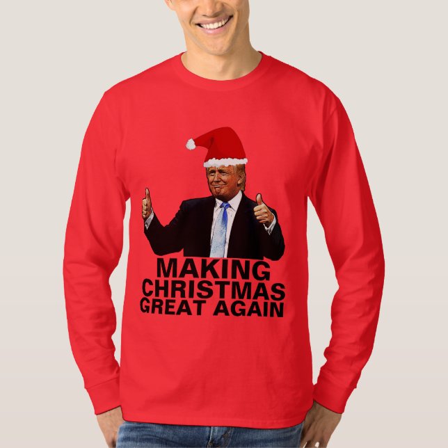 TRUMP SKAPAR CHRISTMAS UNDERBART IGEN T-SHIRTS (Framsida)