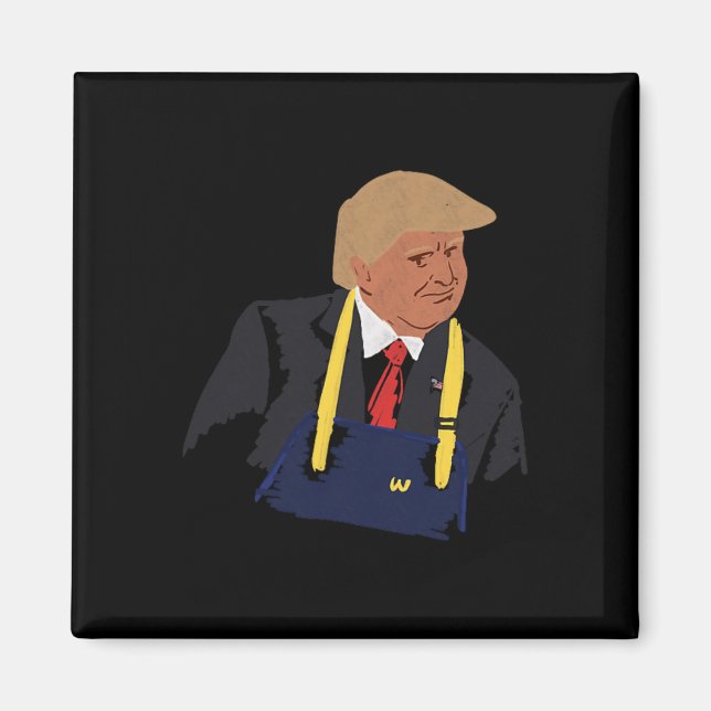 Trump Skapar Fries 2024 Magnet (Framsidan)