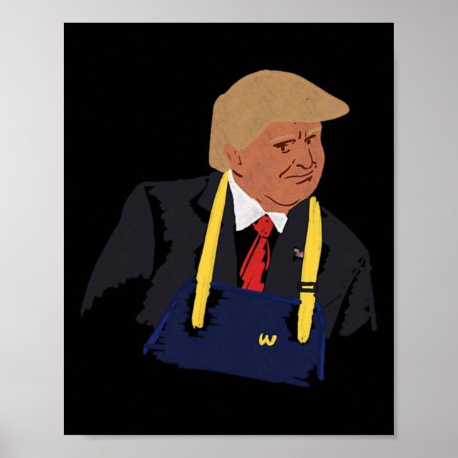 Trump Skapar Fries 2024 Poster (Framsidan)