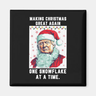 Trump Skapar julens Underbar igen En snöflake A Magnet