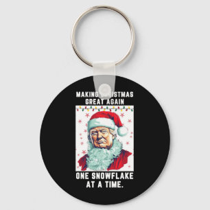 Trump Skapar julens Underbar igen En snöflake A Nyckelring
