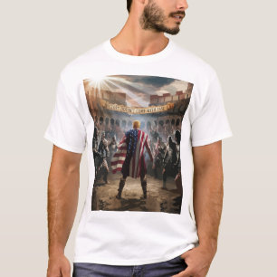 Trump skild som gladiator i en gammal romersk t shirt
