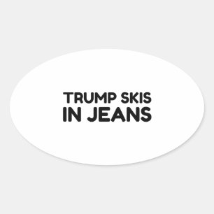 TRUMP SKIS I JEANS OVALT KLISTERMÄRKE