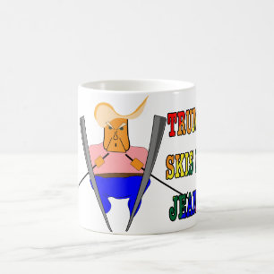 Trump Skis på jeans Kaffemugg