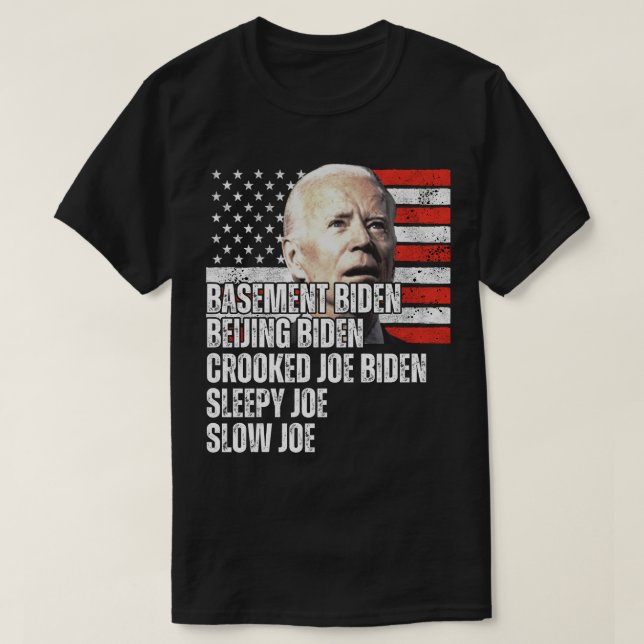 Trump-smeknamn för Biden T Shirt (Design framsida)