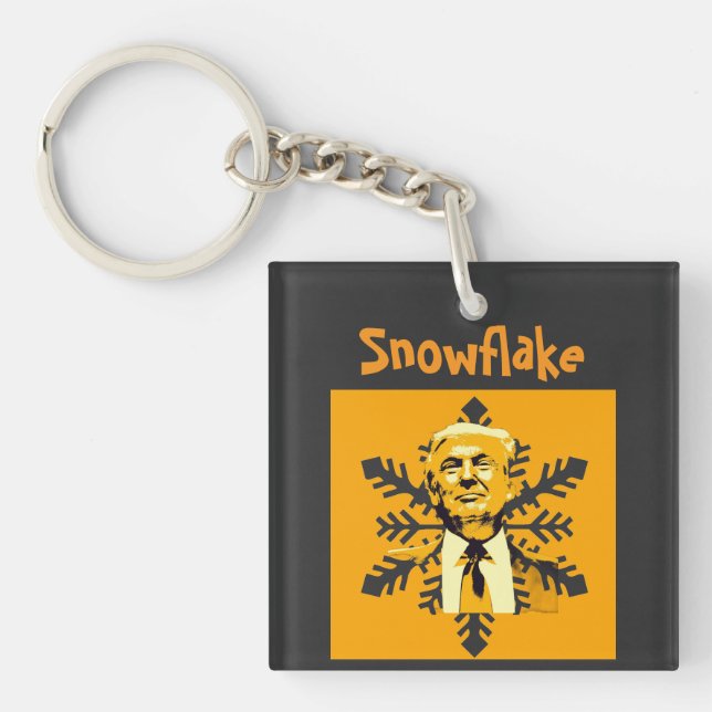 Trump/Snöflingning-nyckelkedja (Framsidan)