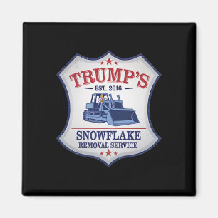 Trump Snöplog Trump Plogar Snöflinga Borttagning T Magnet