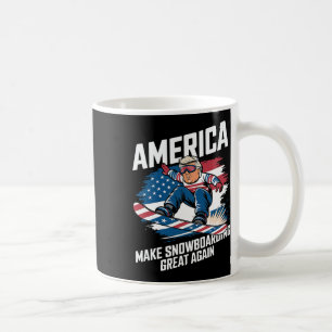 Trump Snowboard Usa - Gör nu påstigning Underbar A Kaffemugg