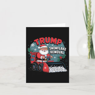 Trump Snowflake-julklapp Trump Snowplow Xma Kort