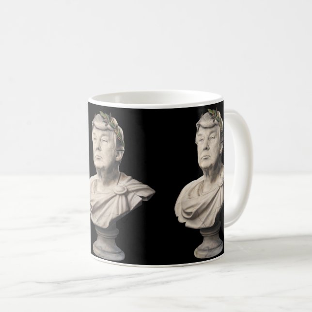TRUMP som Caesar Roligt Present Kaffemugg (Framsida höger)