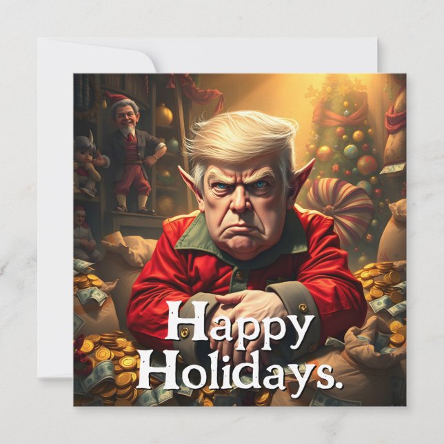 Trump som en Arg Jul Elf (Framsida)