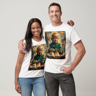 Trump som en Cheery Jul Elf T Shirt