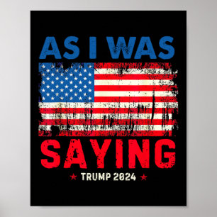 Trump Som Jag Säger Trump Hans Tal Trump Vance Poster