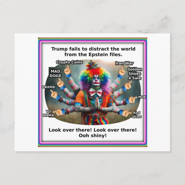 Trump som Shiva Förstörare Vykort (Framsida)