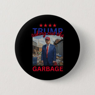 Trump som tar ut Garbyge 2024-trumpan Knapp