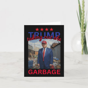 Trump som tar ut Garbyge 2024-trumpan Kort