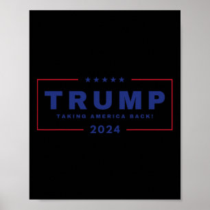 Trump som tog Amerika tillbaka 4 juli 2024 USA Mag Poster