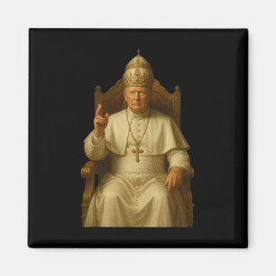Trump som Vatican Church Pope Funny Pope Trump Magnet