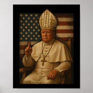 Trump som Vatican Church Pope Republican made Vati Poster