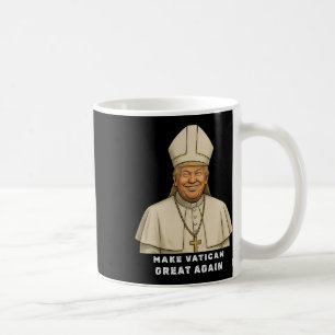 Trump som Vatican Church Pope Trump gör Vatikan Gr Kaffemugg