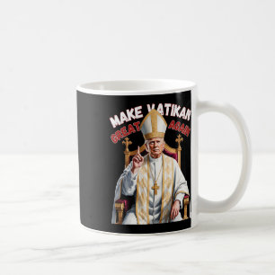 Trump som Vatican Church Pope Trump gör Vatikan Gr Kaffemugg