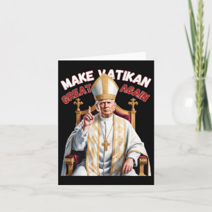 Trump som Vatican Church Pope Trump gör Vatikan Gr Kort