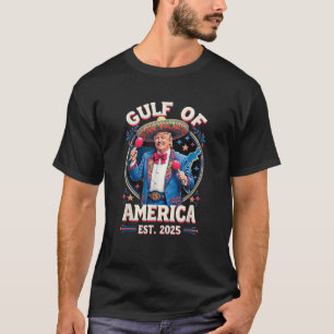 Trump Sombrero Bukt i USA Rött vitt blått T Shirt