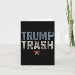 Trump Sopor 2024 Grunge Vintage Garbyge for Trump Kort