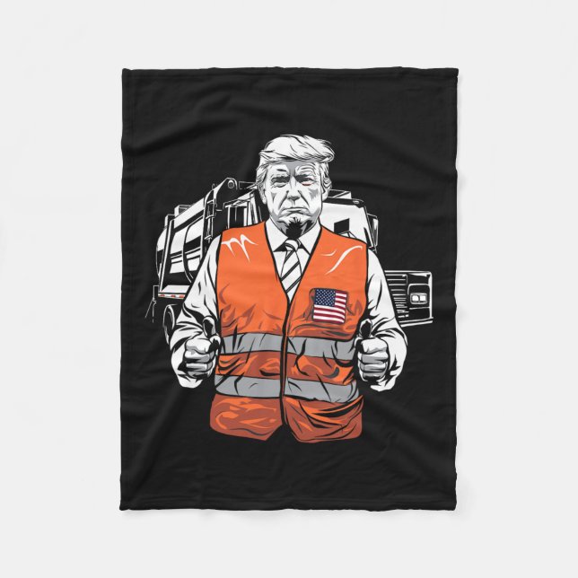 Trump Soptringsväska  Fleecefilt (Framsidan)