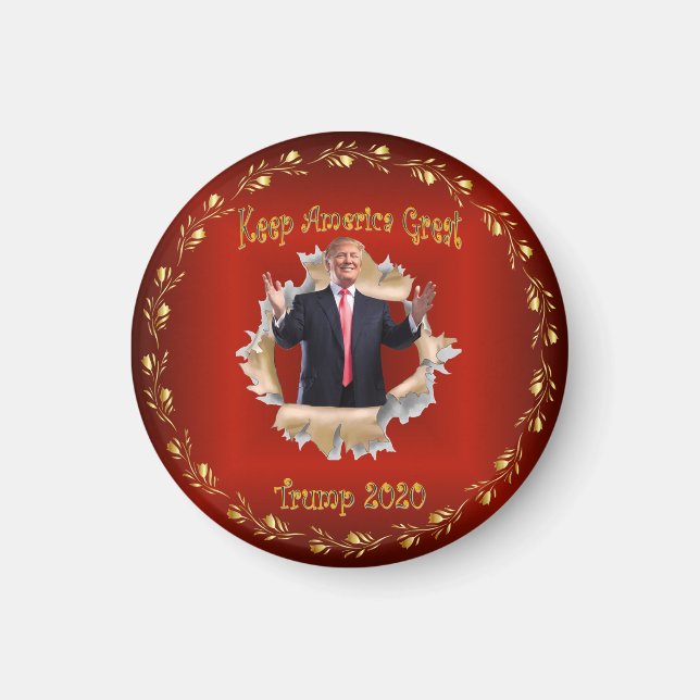 Trump Souvenir Uppbrott Minnesskylt ~ Magnet (Framsidan)