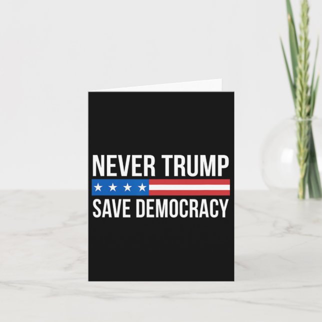 Trump - Spara Democracy - Kort (Framsida)