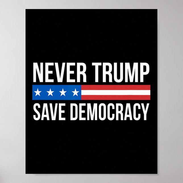 Trump - Spara Democracy - Poster (Framsidan)