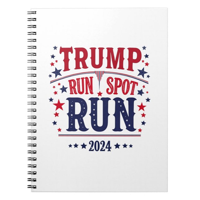 Trump Springa Spot Springa-debatten Anteckningsbok (Framsidan)