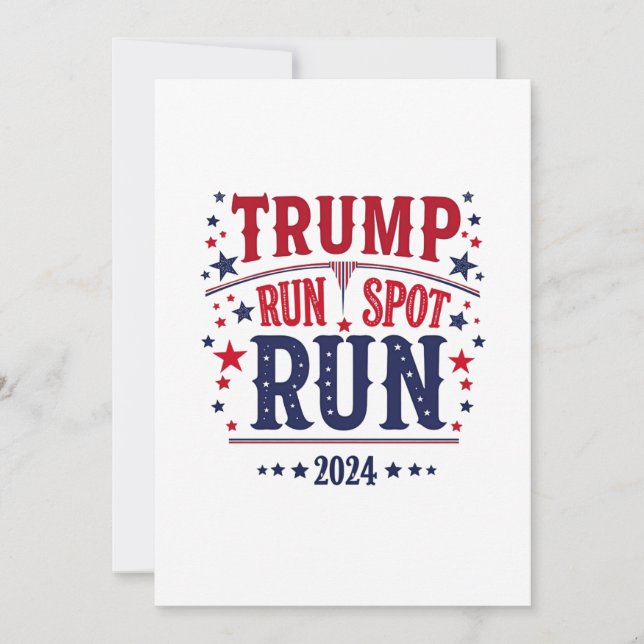 Trump Springa Spot Springa-debatten Inbjudningar (Framsida)