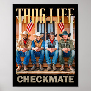 Trump Squad Thug Life Trump Vance Kennedy Elon Poster