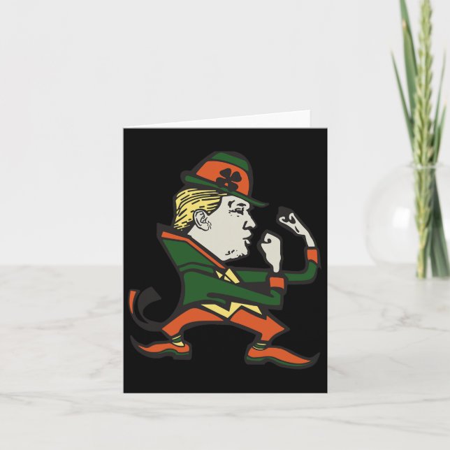Trump St. Paddy's Funny Trump-St patricks day Kort (Framsida)
