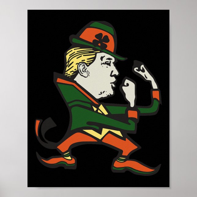 Trump St. Paddy's Funny Trump St Patrick's Day  Poster (Framsidan)