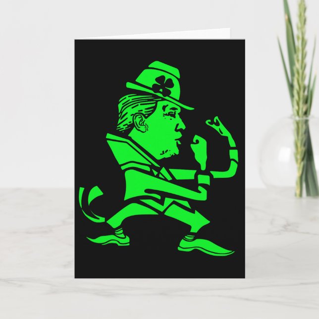 Trump St. Paddy's Rolig Trump St Patrick's Day  Kort (Framsida)