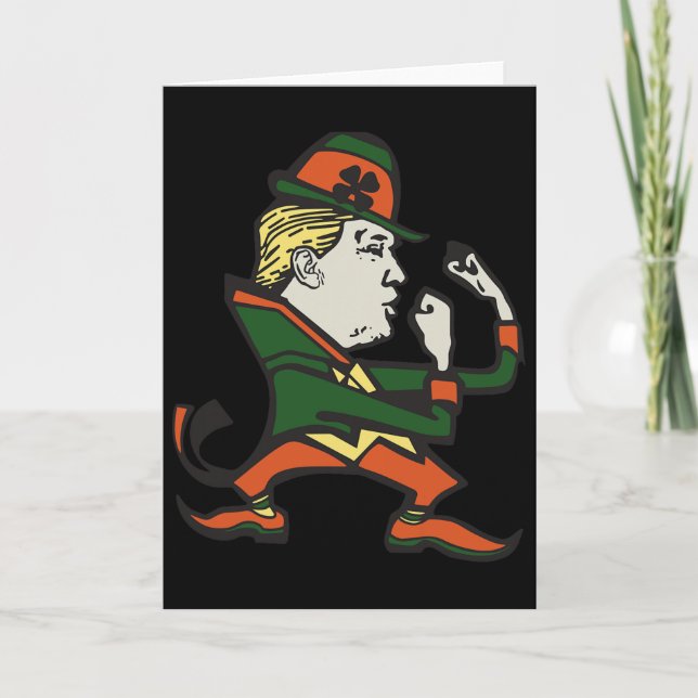 Trump St. Paddy's Roliga Trump St Patrick's Day  Kort (Framsida)