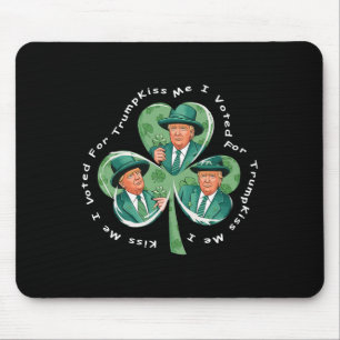Trump St Patrick's Day 2025 Rolig Kyss Mig Jag Rös Musmatta