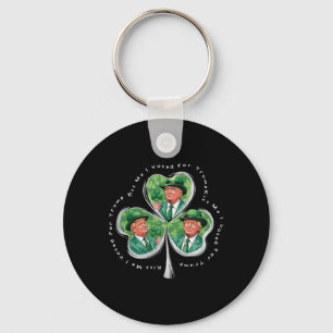 Trump St Patrick's Day 2025 Rolig Kyss Mig Jag Rös Nyckelring
