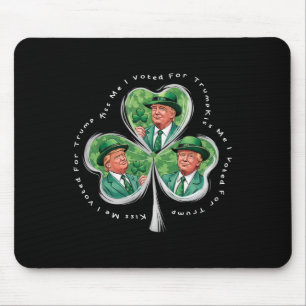 Trump St Patrick's Day 2025 Roligt Kyss Mig Jag Rö Musmatta