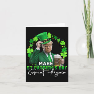 Trump St patricks day 2025 Skapa St patricks day Kort