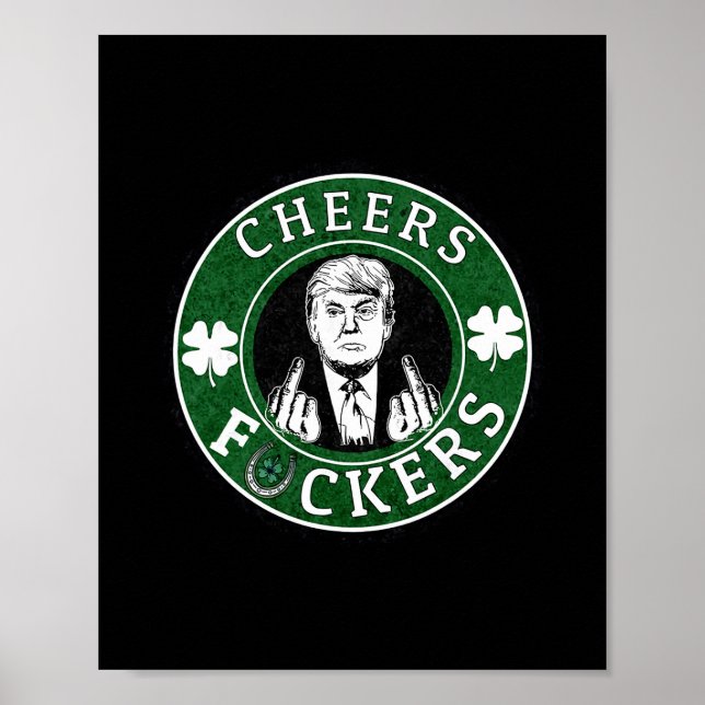 Trump St Patrick's Day Munter Ers Shamrock Patrick Poster (Framsidan)
