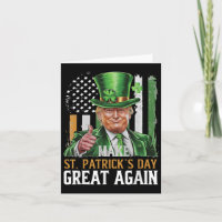 Trump St.patricks Day, underlig politisk parodi