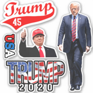 Trump Stickers Patriotic Decals Donald Trump 2020 Klistermärken